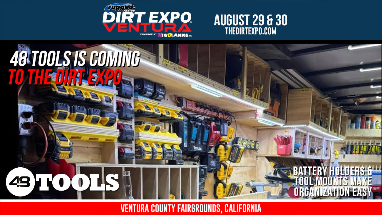 48 Tools Brings Award-Winning Cordless Tool Organization Systems to THE DIRT EXPO Ventura